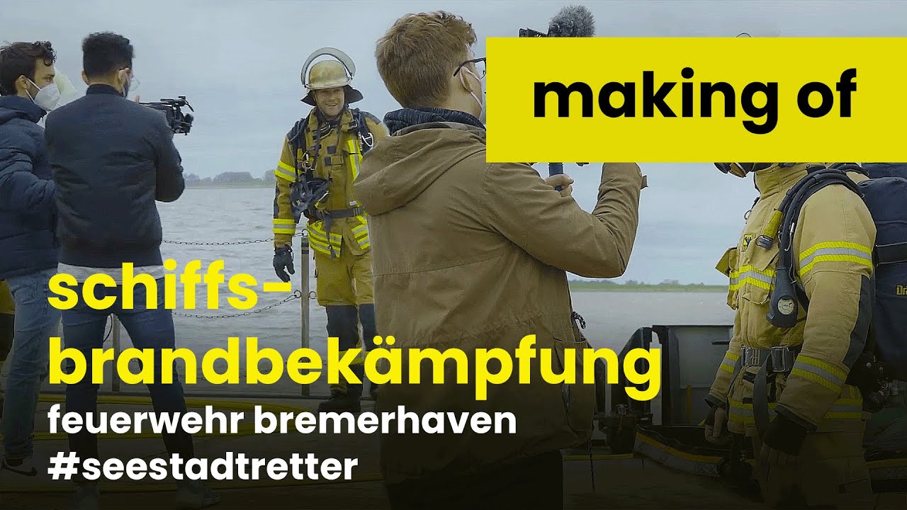 Videolink: Making-Of: Schiffsbrandbekämpfung